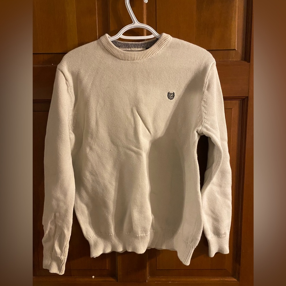 Cream/white crewneck